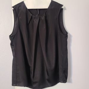 Black sleeveless top